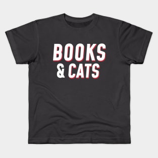 Books and Cats Kids T-Shirt